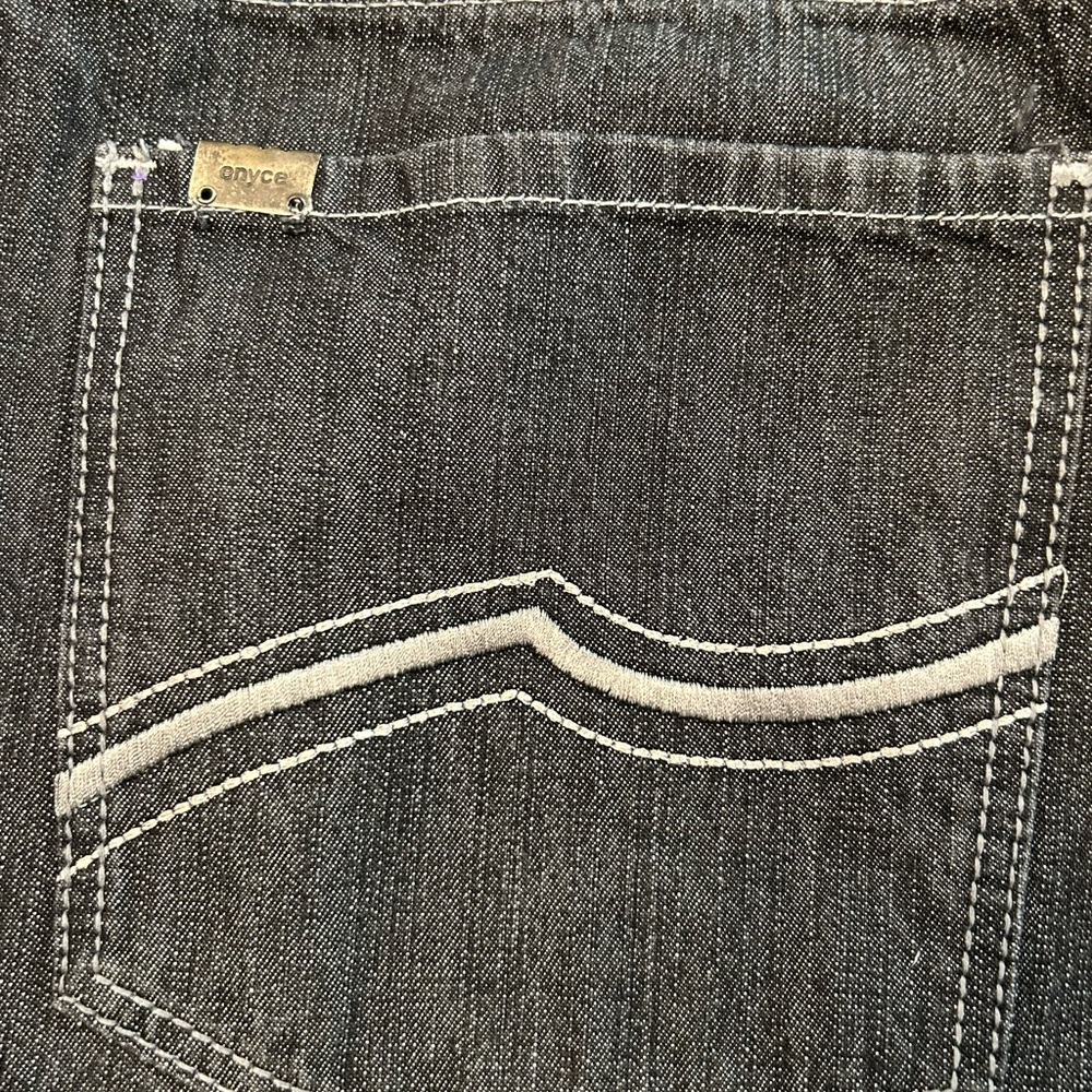 Enyce Men's‎ Charcoal Y2K Skater Grunge Jeans 40/34 - Picture 6 of 12